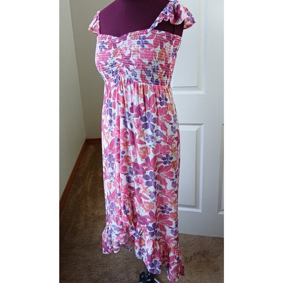 Tiare Hawaii Hollie Maxi Dress OS new old stock tropical sundress high-low - Picture 1 of 13